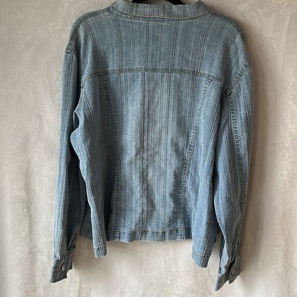 Vintage The Blues Denim Button Jacket Size 2X - Picture 2 of 15
